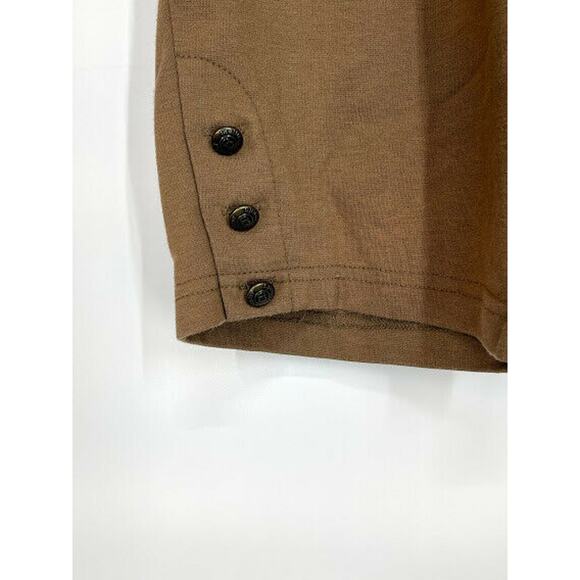 C.D. Daniels Brown Buttoned Ankle Pants Women’s Plus Size 1X - Picture 2 of 6